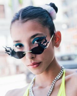 AE If Looks Could Burn Fire Glasses -ravewonder store flameglasses