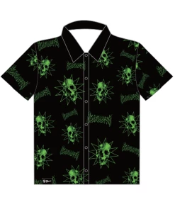 Jarmoo Skull Headbanger Hawaiian Shirt -ravewonder store green c1d356c4 31fd 463f b45f a4158c386696