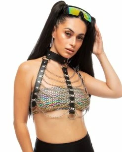 AE Assassin Harness Chain Top 19 AE Assassin Harness Chain Top -ravewonder store harness3
