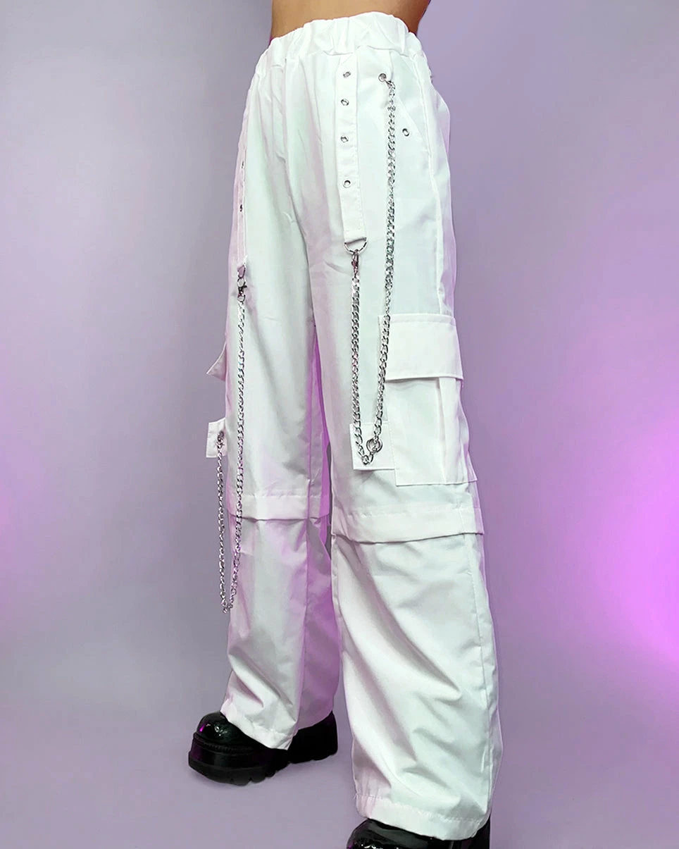 AE 90's Baby White Oversize Cargo Pants 6 AE 90's Baby White Oversize Cargo Pants - Image 4