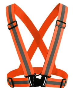 AE Danger Zone Neon Reflective Buckle Vest -ravewonder store orange