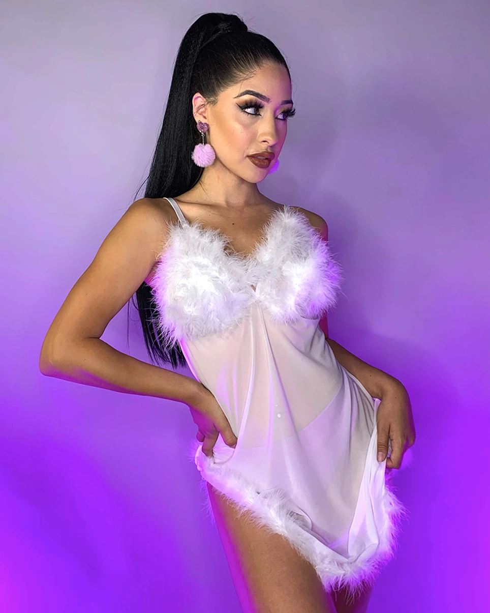 Be Wicked Oh Behave White Teddy Dress 5 Be Wicked Oh Behave White Teddy Dress - Image 5