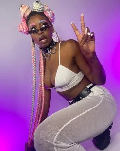 OhYes Fashion Urban Nights Sparkle Mesh Flare Bottoms 38 OhYes Fashion Urban Nights Sparkle Mesh Flare Bottoms -ravewonder store p17 47581633 e79a 4220 9e1b 9b580f415cfd