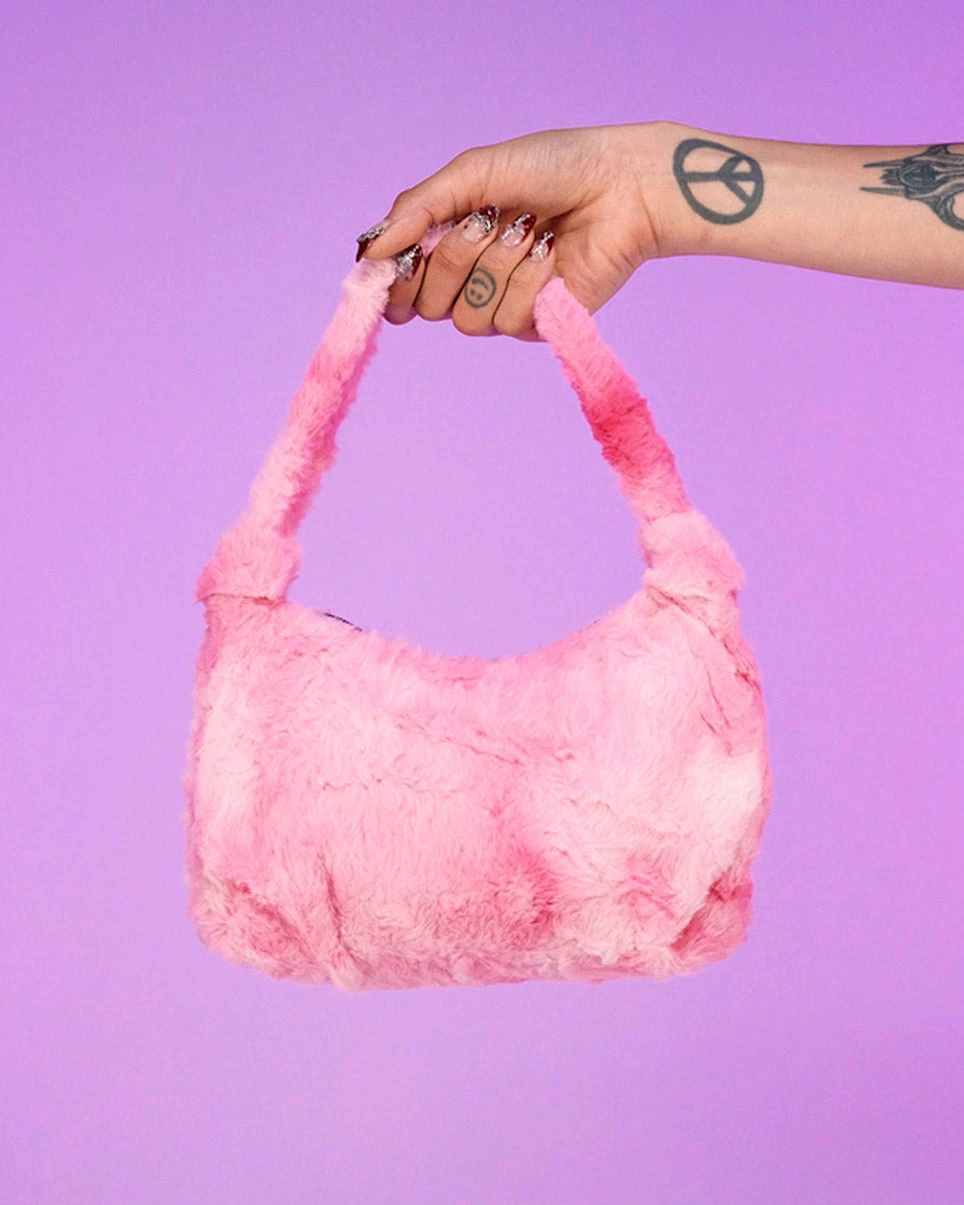 AE Tie Dye Fuzzy Purse 2 AE Tie Dye Fuzzy Purse - Image 2