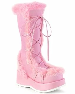 Pleasers Demonia Pink Winter Solstice Faux Fur Boots -ravewonder store pink1 a91d21cf ec0b 4f8f b5da 4fa36ef93f32