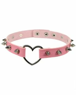 AE Heart Spike Choker 22 AE Heart Spike Choker -ravewonder store pink b7077f13 ca0c 4c78 81ea 7f391de94122