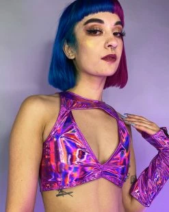 J. Valentine Cyber Prom Vinyl Harness Top -ravewonder store pinktop 640ced38 2439 45f7 945c cb6ee21ae26f