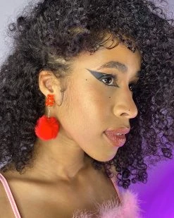 AE Your Teddy Gummy Bear Plush Earrings -ravewonder store red f7cbbcd7 6f22 47c7 911c d406bd44965b