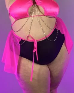 Bodyzone Spin Me Round Mesh Tie Skirt -ravewonder store skirt ad632da9 5293 4b41 b561 1a2a8ae8ae47