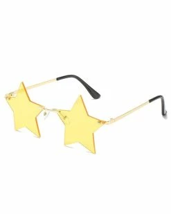 AE Yer A Star Sunglasses -ravewonder store yellow star